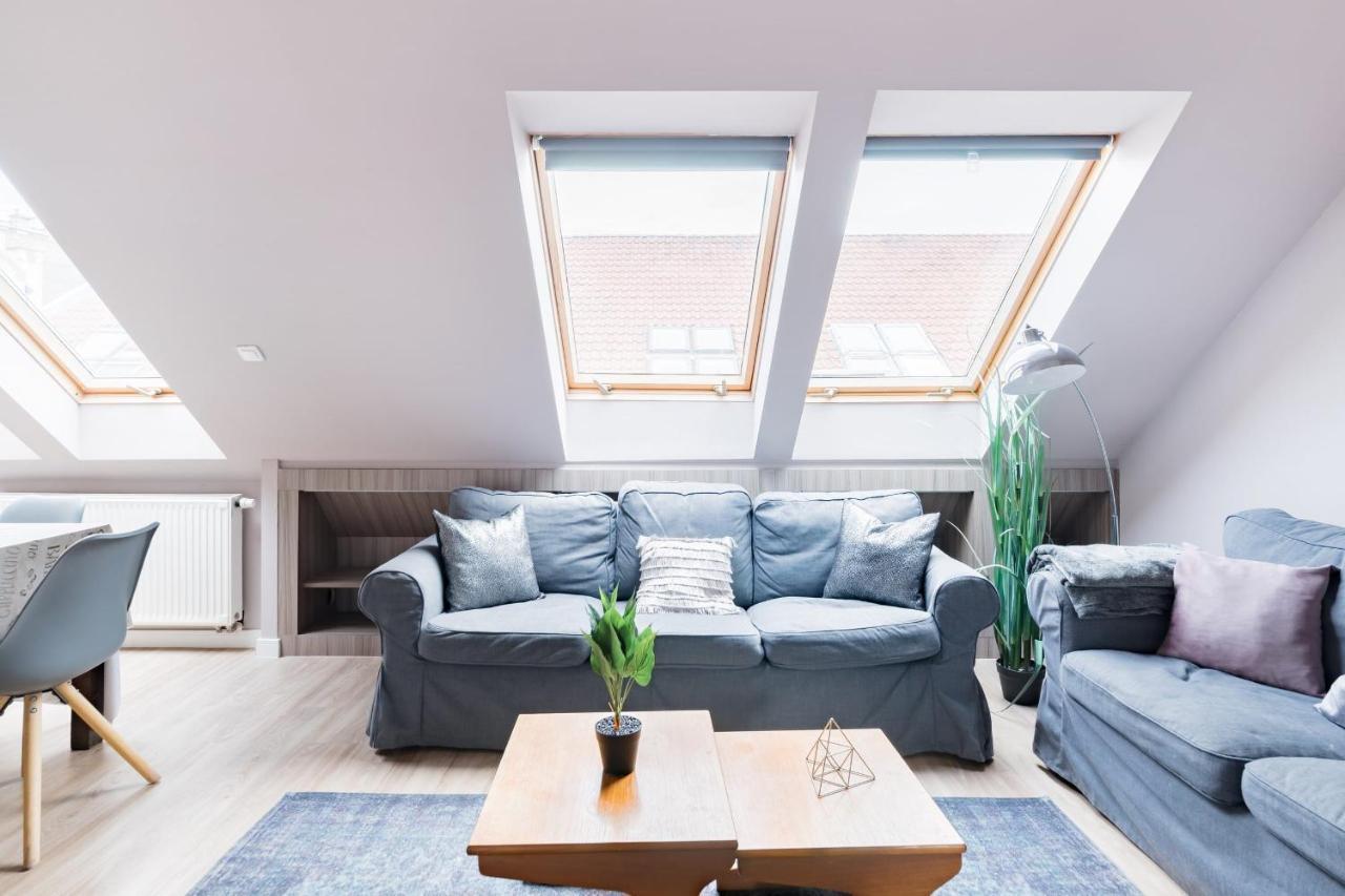 Sunny And Central Penthouse With Private Garage Budapest Luaran gambar